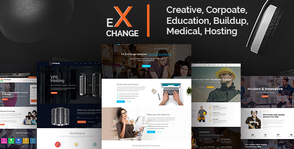 Exchange Multipurpose Landing Page Template