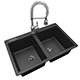 Vray Ready Black Metallic Kitchen Sink - 3DOcean Item for Sale