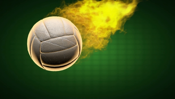 Burning Volleyball Ball alt