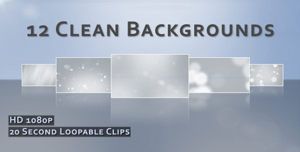 Clean Particle Backdrops - Loop - 12 pack