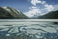 Multinskoe lake with ice in Altai mountains, Russia - PhotoDune Item for Sale