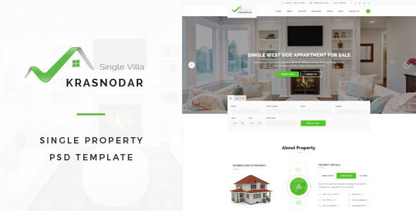 Krasnodar : Single Property PSD Template