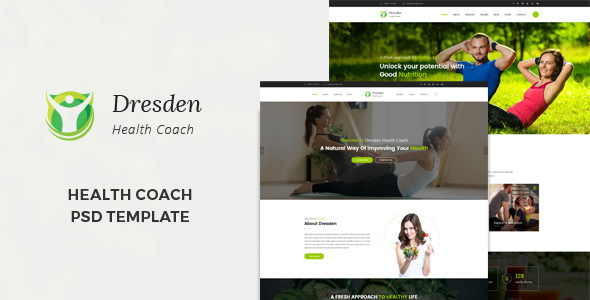 Dresden : Health Coach PSD Template