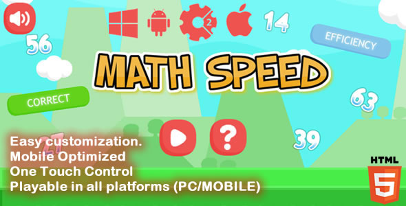 Math Speed - HTML5 Game (Capx)