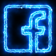 Blue Electric Facebook Icon - VideoHive Item for Sale