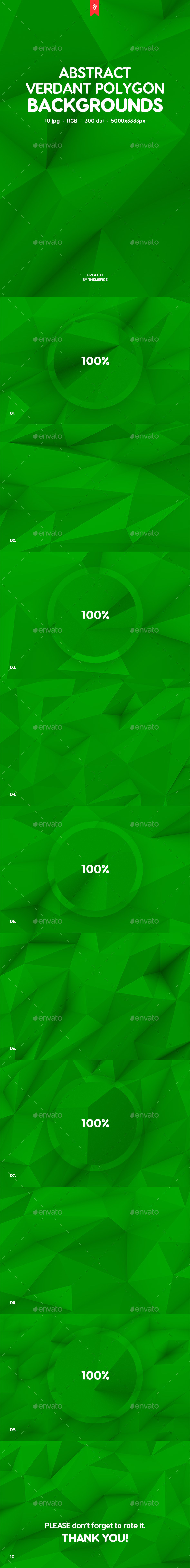 Green Polygon Backgrounds
