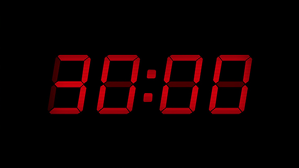 30 Second Digital Countdown Display