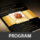 Black Gold Dignity Funeral Program Template - GraphicRiver Item for Sale