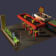 Low Poly Cartoony Gas Station - 3DOcean Item for Sale