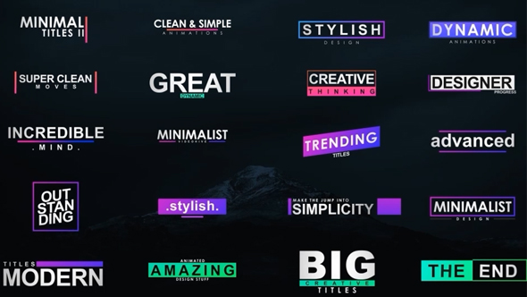 Minimal Titles 2 alt