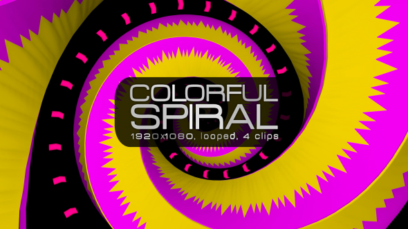 Colorful Spiral VJ Pack