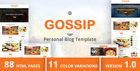 GOSSIP - Personal Blog Template