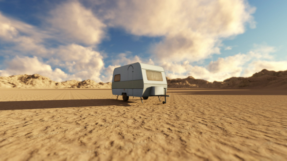 Caravan and Time-lapse Clouds