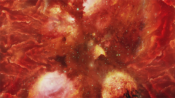 Distant Red Space Nebula alt