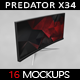Curved Gaming Monitor x 34 MockUp
