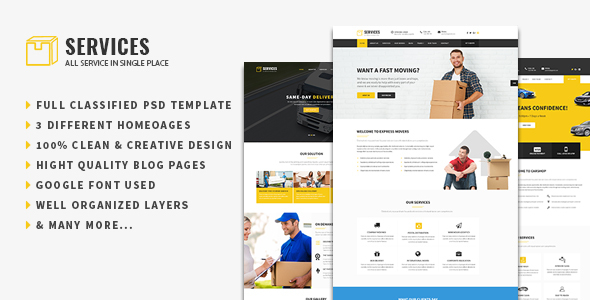 Services - Multipurpose PSD Template