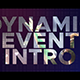 Dynamic Event Intro | After Effects Template - VideoHive Item for Sale