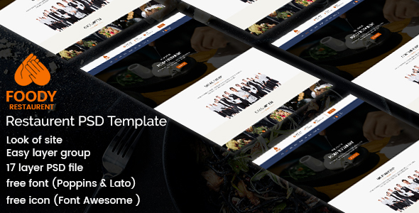 Foody - Restaurant PSD Template