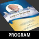 Blue Ribbon Funeral Program Template - GraphicRiver Item for Sale