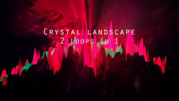 Crystal Landscape Vj Loops Or Background 2 In 1