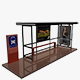 Bus Stop Shelter 02 - 3DOcean Item for Sale