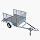 Cage Trailer 02 - 3DOcean Item for Sale