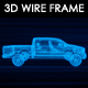 Pickup Truck 3D Wireframe - VideoHive Item for Sale