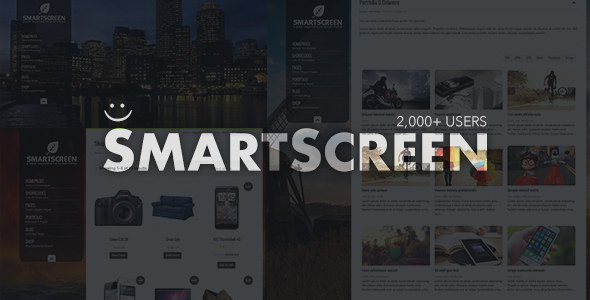 SmartScreen pełnoekranowy responsywny motyw WordPress