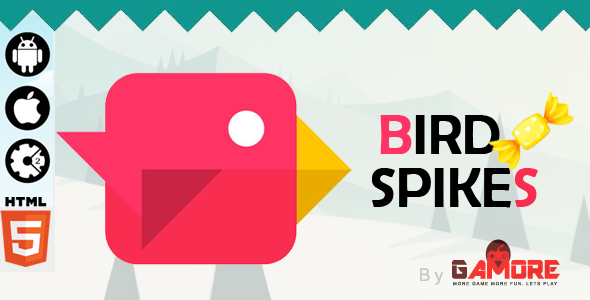 Bird Spikes - HTML5 Game - Construct2 CAPX