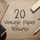20 Vintage Paper Textures / Backgrounds - GraphicRiver Item for Sale