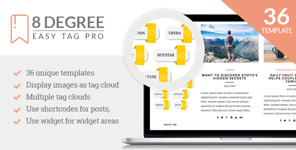 8 Degree Easy Tags Pro - Premium Tagging Plugin For WordPress