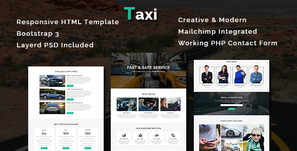 Taxi - Multipurpose Responsive HTML Template
