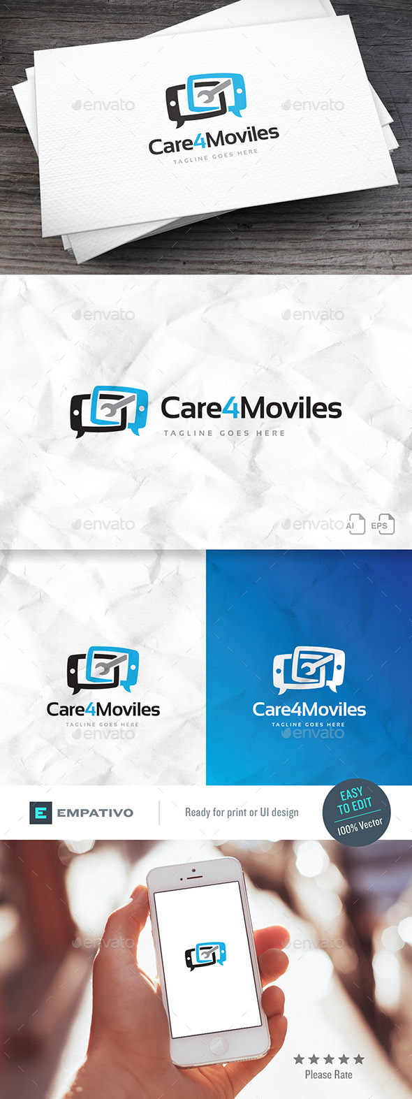 Care4Moviles Logo Template