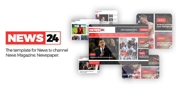 News24 - Responsive Newspaper and News Magazine Template