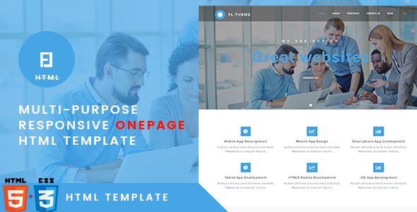 Fl -Multi-Purpose Responsive OnePage HTML Template