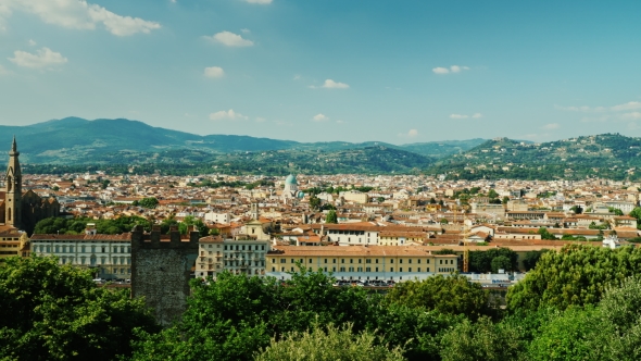 Florence in Italy. A Popular Destination Among Tourists From All Over the World