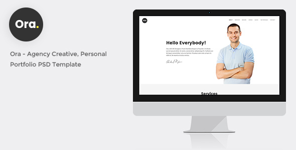 Ora - Responsive Personal Portfolio PSD Template