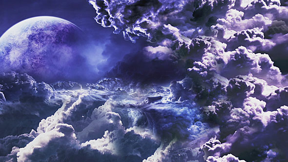 Clouds With Mysterios Planet alt