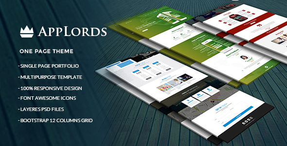 AppLords_One Page Multipurpose PSD Template