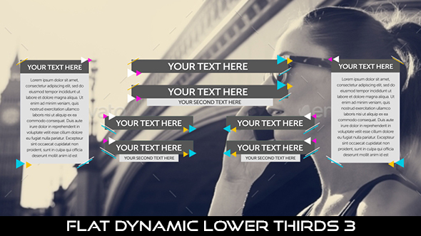 Flat Dynamic Lower Thirds 3