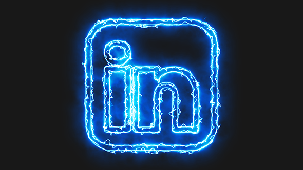 Blue Electric Linkedin Icon