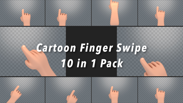 Cartoon Finger Swipe Pack alt