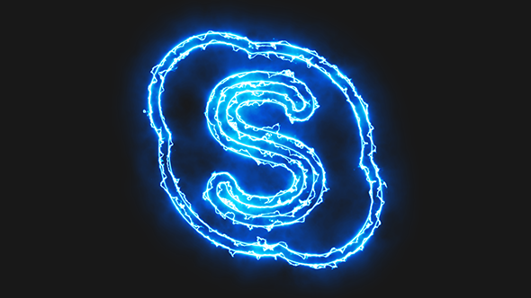 Blue Electric Skype Icon alt