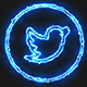 Blue Electric Twitter Icon - VideoHive Item for Sale