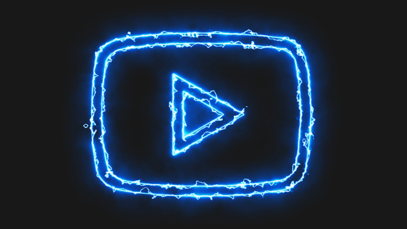 Blue Electric Youtube Video Icon