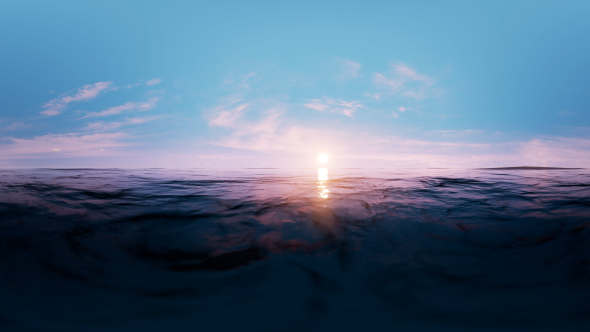 VR 360 Degree Panorama - Ocean Sunset