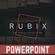 Rubix Powerpoint Template - GraphicRiver Item for Sale