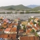 Aerial Survey Vietnamese Village on the Beach - VideoHive Item for Sale