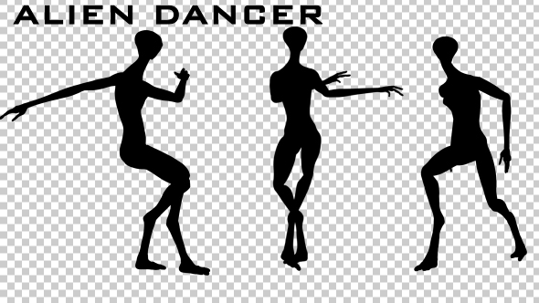 Alien Dancer Silhouette alt