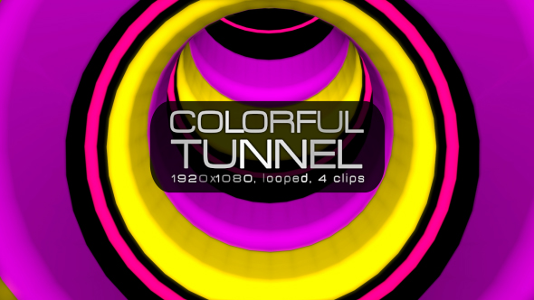 Colorful Tunnel VJ Pack